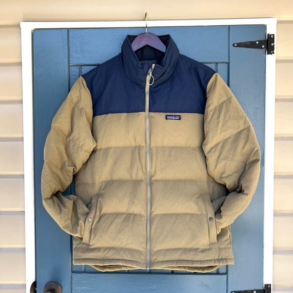 Patagonia Down Puffer Jacket
Blue/Tan Mens Size Medium - Picture 1 of 11